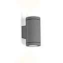 Udendørs wall luminaire TUBE WALL 2.0 PAR16 up / down, cylindrisk GU10 IP65, mørkegrå