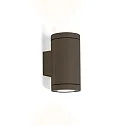 outdoor wall luminaire TUBE WALL 2.0 PAR16 up / down, cylindrical GU10 IP65, bronze