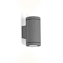 Udendørs wall luminaire TUBE WALL 2.0 LED PHASE up / down, tosidet IP65, mørkegrå dæmpbar