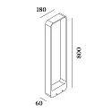 Wever & Ducré Udendørs stativlampe TAPE 8.0 - 80CM IP65, mørkegrå, mat dæmpbar