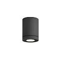 Udendørs loftlampe TUBE 1.0 PAR16 down, cylindrisk, stiv GU10 IP65, antracit