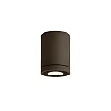 outdoor ceiling luminaire TUBE 1.0 PAR16 down, cylindrical, rigid GU10 IP65, bronze