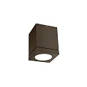 outdoor ceiling luminaire TUBE CARRÉ 1.0 PAR16 down, square, rigid GU10 IP65, bronze