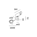 Wever & Ducré outdoor spot STIPO OUTDOOR FLOOR PROJ 1.0 IP65, anthracite dimmable