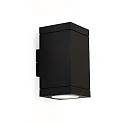 Udendørs wall luminaire TUBE CARRÉ WALL 2.0 PAR16 up / down, tosidet GU10 IP65, sort
