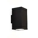 Udendørs wall luminaire TUBE CARRÉ WALL 2.0 LED PHASE up / down, tosidet IP65, sort dæmpbar