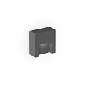 Udendørs wall luminaire RETO WALL SURFACE OUTDOOR 0.8 firkantet IP65, antracit dæmpbar