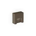 Udendørs wall luminaire RETO WALL SURFACE OUTDOOR 0.8 firkantet IP65, bronze dæmpbar