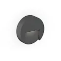Udendørs wall luminaire RETO ROUND WALL SURFACE OUTDOOR 1.3 rund IP65, antracit dæmpbar