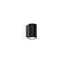 Udendørs wall luminaire TRAM WALL 1.0 1-fold, cylindrisk, dæmpbar IP65, sort mat dæmpbar