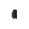Udendørs wall luminaire TRAM WALL 2.0 2-fold, cylindrisk, dæmpbar IP65, sort mat dæmpbar