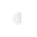 Udendørs wall luminaire TRAM WALL 2.0 2-fold, cylindrisk, dæmpbar IP65, hvid mat dæmpbar