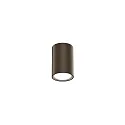 Udendørs loftlampe TRAM 1.0 down, cylindrisk, dæmpbar IP65, bronze, mat dæmpbar