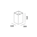 Wever & Ducré LED Outdoor Wall luminaire BOX 3.0, IP65, up or down, 6W 3000K 2x200lm, dimmable, dark grey