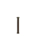 Udendørs lampe GATE 2.0 2-flammer, rund, uden sokkel IP65, bronze dæmpbar