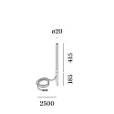 Wever & Ducré Jordspydslampe REED 1.0 - 24V PLUG&PLAY kort, med stik, on/off, Plug&Play IP65, bronze 