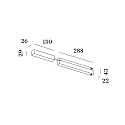 LED driver STREX 48V overflademonteret version, sort