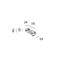 1-faset adapter, sort