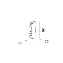 Wever & Ducré dimmer DIN RAIL IP30 / MAX. 200W / PHASE-CUT, white matt