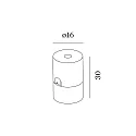 Kabelholder CEILING / WALL BRACKET kort, mekanisk, lukket, signal hvid