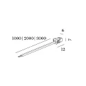 Wever & Ducré gennemgående ledninger LED MODULE, sort