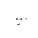 Wever & Ducré mounting bracket, champagner