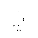 Wever & Ducré Lampesokkel STIPO POLE 600, bronze