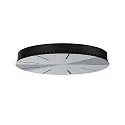 Loftsroset 3-fold, aluminium, sort