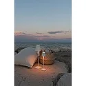 Zafferano battery table lamp POLDINA MICRO IP65, white dimmable