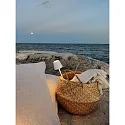 Zafferano battery table lamp POLDINA MICRO IP65, white dimmable