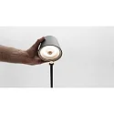 Batteri spytlampe POLDINA IP54, mørkegrå, lakeret dæmpbar