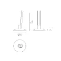 Zafferano Charging base for LED Luminaire PENCIL MODULO LUCE, IP20, dark grey