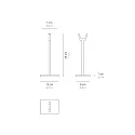 Zafferano Tilbehør til PENCIL MODULO LUCE Støttearm til bordlampe, sæt med 2, gennemsigtig
