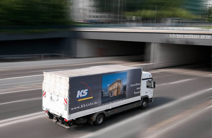KS Delivery service: Luminaires from Essen